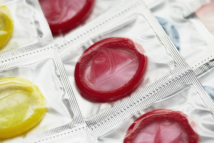 Close up of colorful condoms Photograph by Sporrer/Rupp