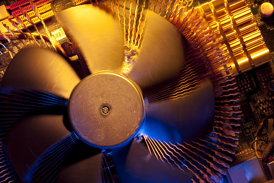 Close-up of Computer CPU Fan Photograph by Mordolff