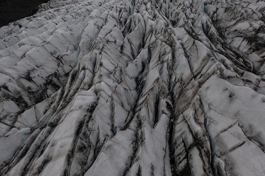 Close Up Of Iceland Glacier Photograph