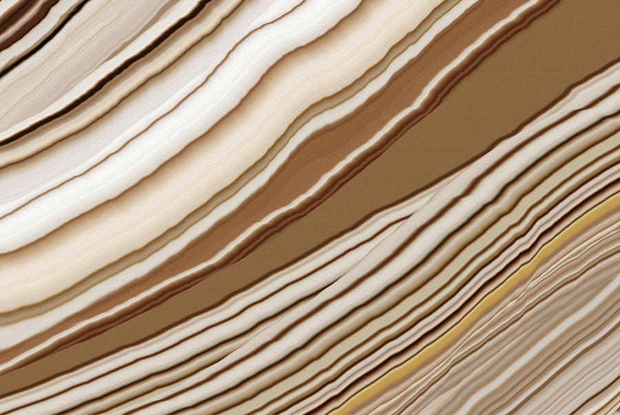 Close Up Of Marbled Brown Coffee  Colors Abstract For Interior Design Background Photograph by Severija Kirilovaite