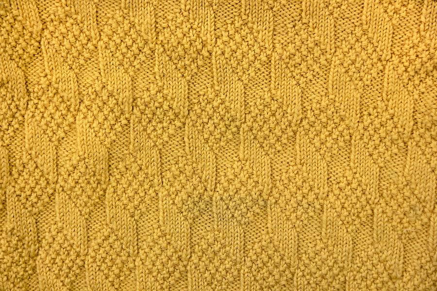 Close-up Of Pattern Of Knitting. Photograph