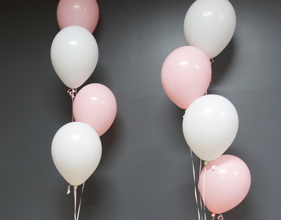 Close-up of pink and white balloons Photograph by Kyle J. / FOAP