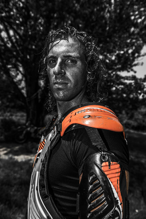 Close up of Protective Gear for Enduro Bike Riding Photograph by Maurizio Borsari/AFLO