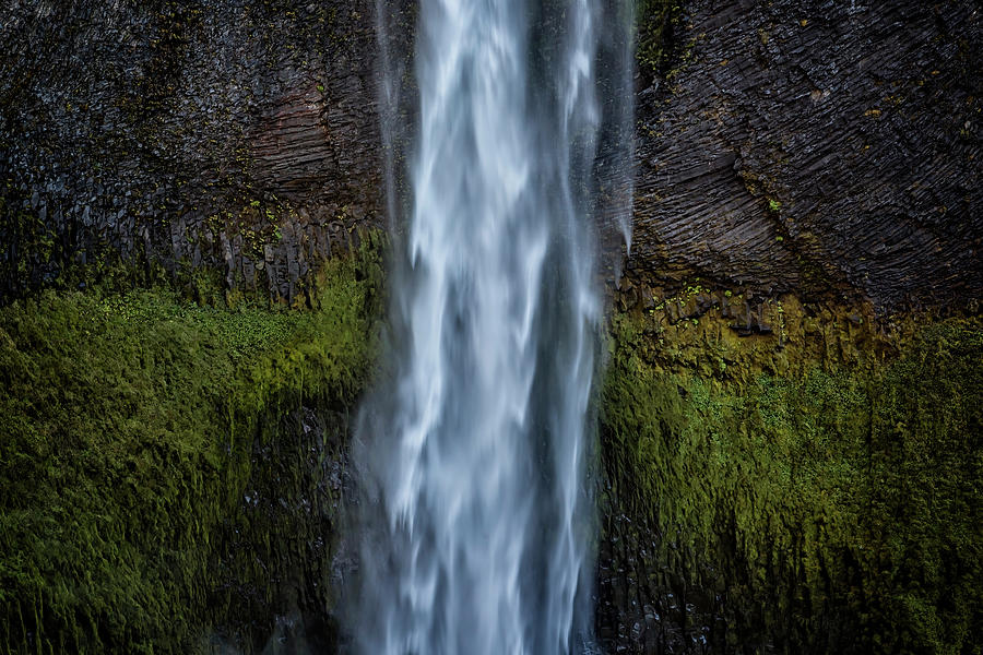 Close-up of Salt Creek Falls Photograph by Belinda Greb