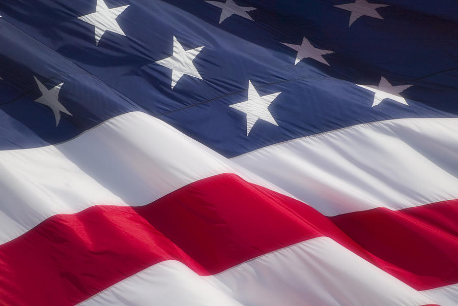 Close-up of the American Flag Photograph by Photodisc