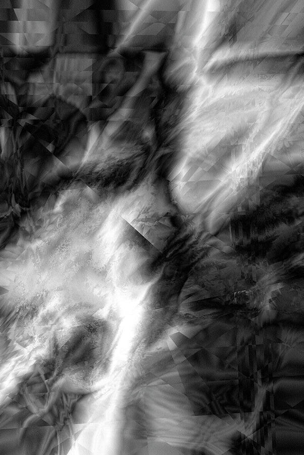 Close Up Of The Black And White Grey Abstract Background Photograph by Severija Kirilovaite
