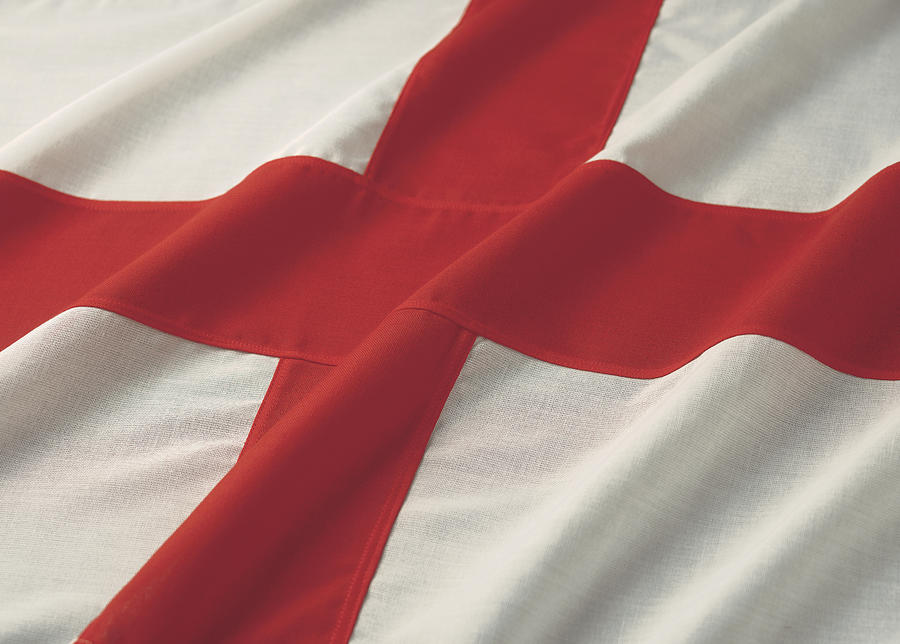 Close-up of the flag of England Photograph by George Doyle