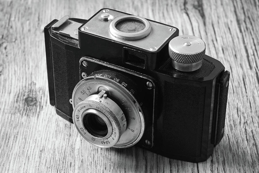 Close Up Of The Old Photo Camera Photograph by Severija Kirilovaite