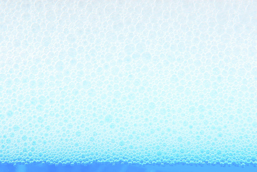 Close Up Of The Soap Foam Background Photograph by Severija Kirilovaite