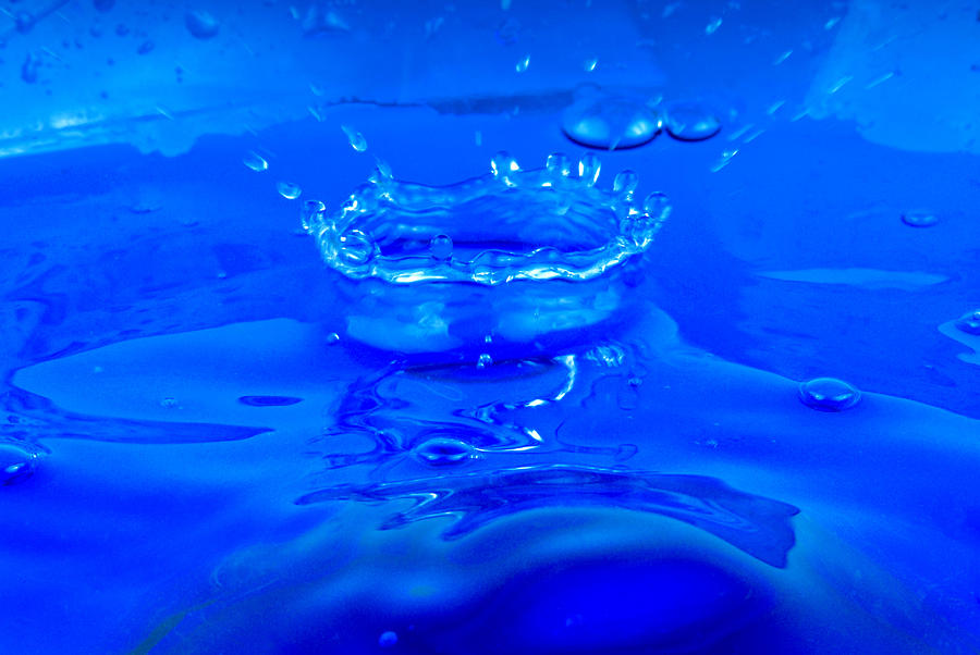 Close Up Of The Water Drops Photograph by Severija Kirilovaite