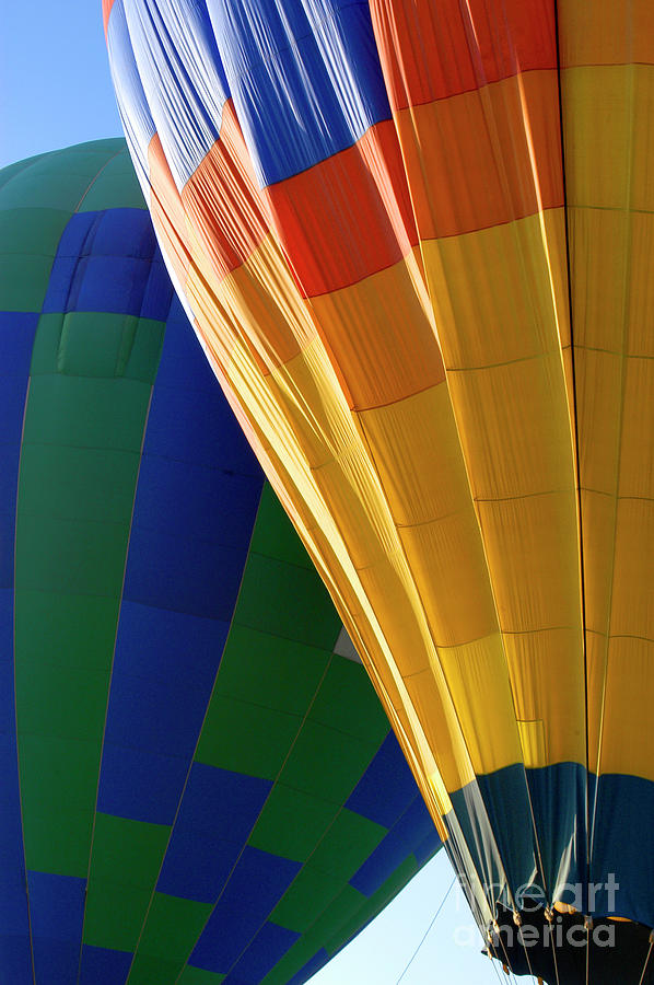 Close up of two hot air balloons  Photograph by Gunther Allen
