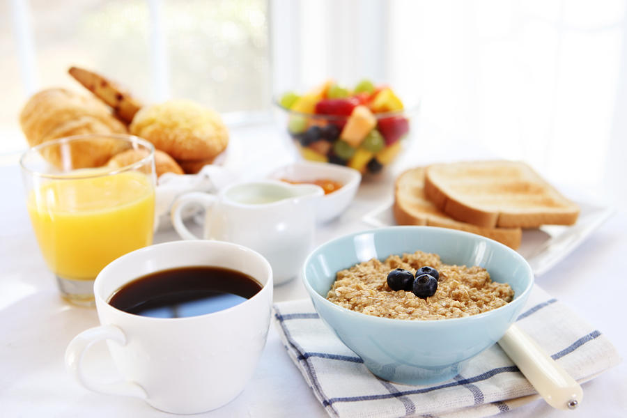 Close-up of variety of breakfast selections Photograph by Kirin_photo