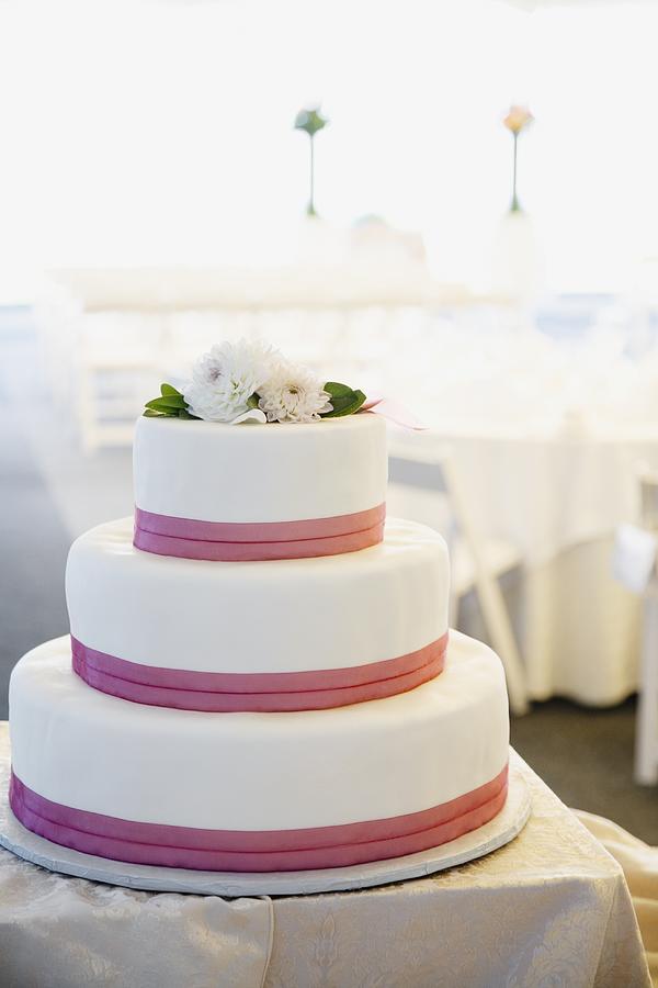 Close up of wedding cake Photograph by Ned Frisk