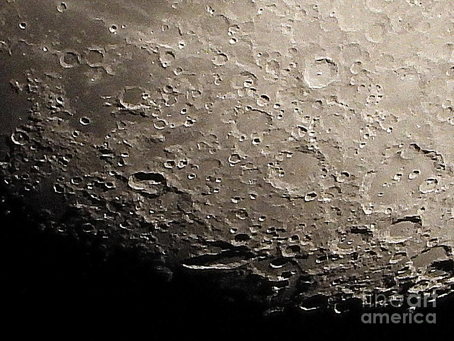 Close up on the Moon Photograph by Andy Thompson