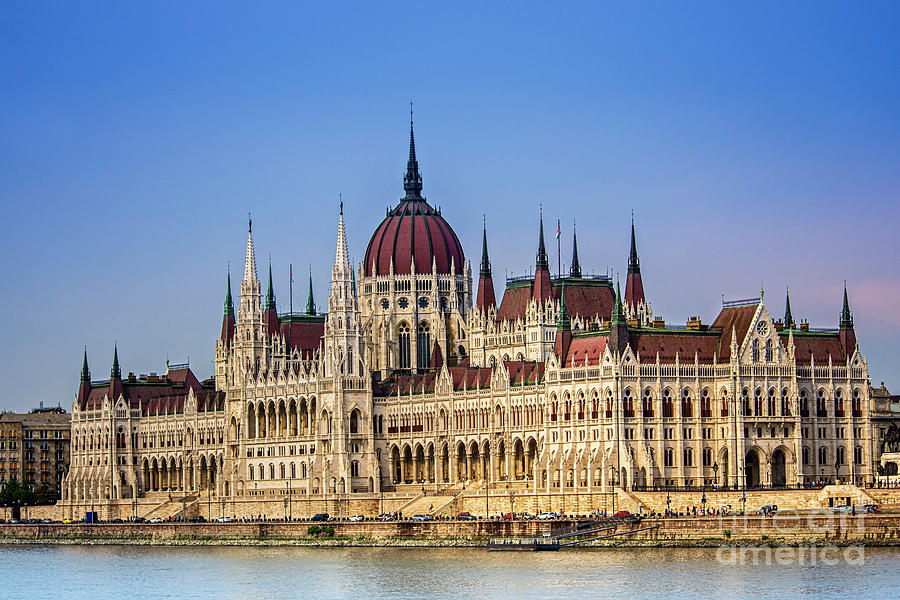 Close up shot of the Hungarian Parliament building Photograph by Mendelex Photography