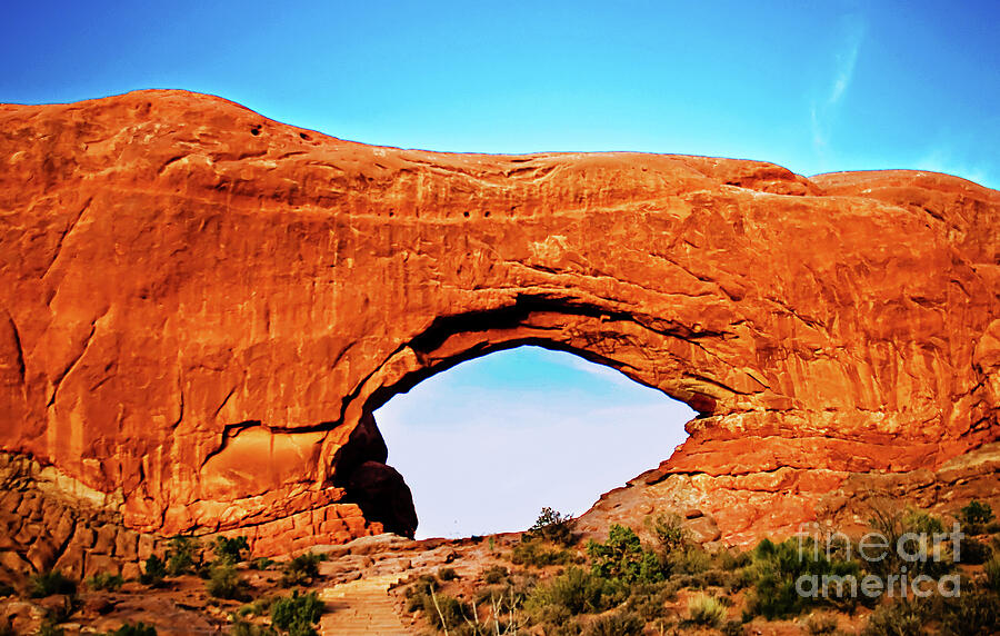 Arches National Park Photograph - Close Up Turret Arch by Robert Bales