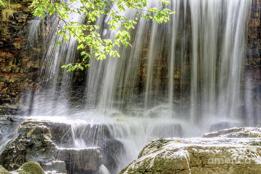 Close Up Waterfall Tanyard Creek Photograph by Jennifer White
