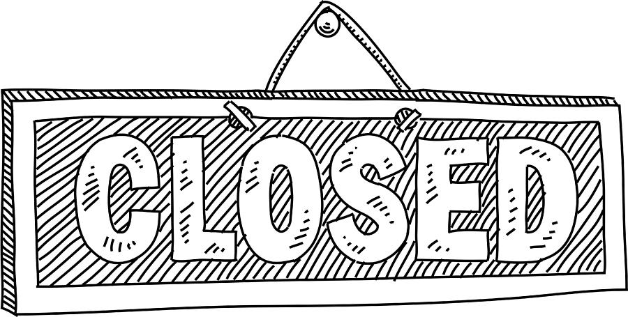 Closed Sign Drawing Drawing by LEOcrafts