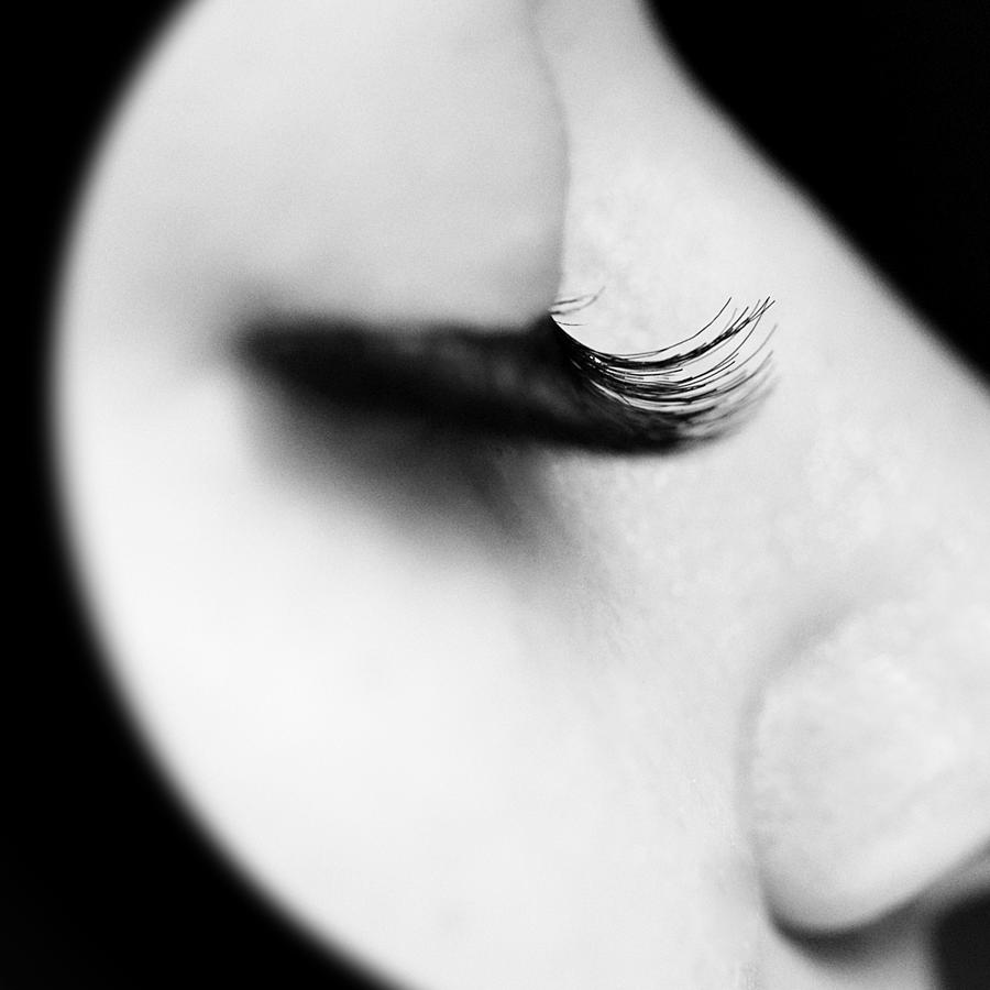 Closeup eyelashes Photograph by Carlos. E. Serrano