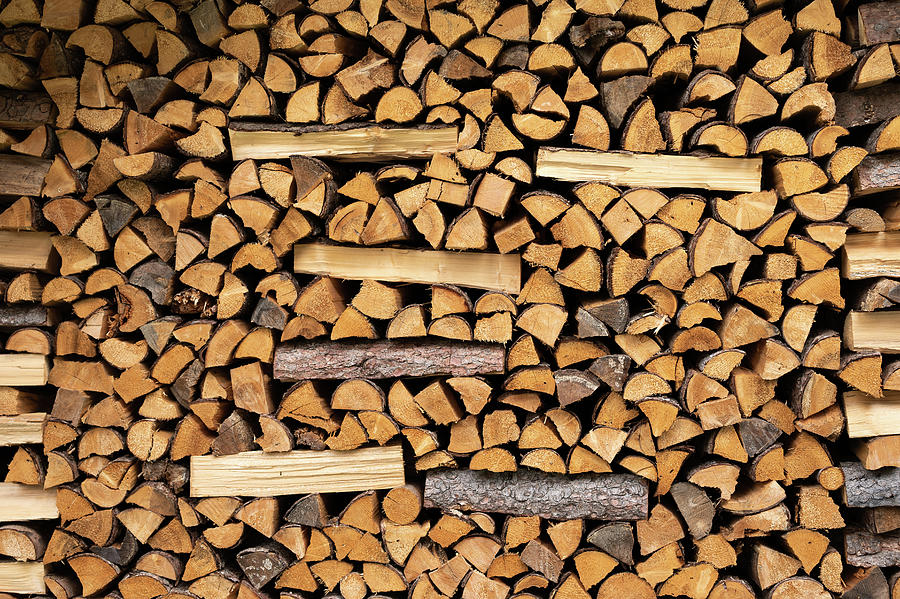 Closeup Of A Stack Of Burning Wood Photograph