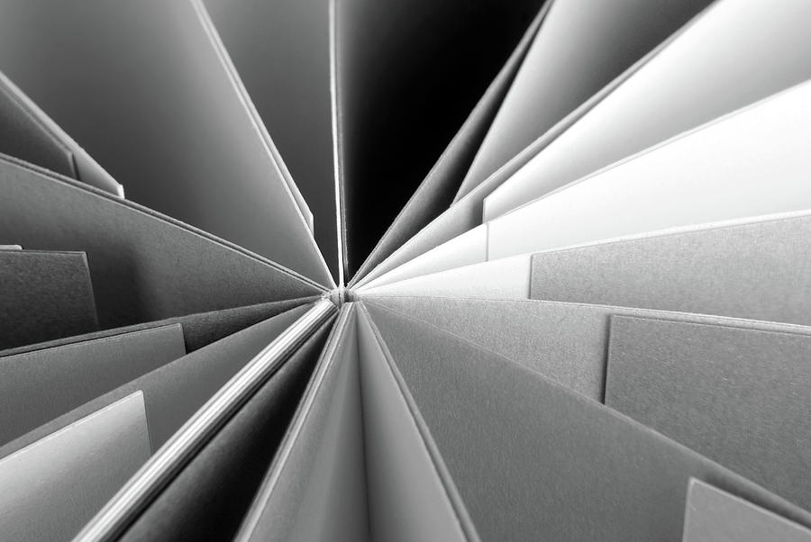 Closeup Of Grey Paper Texture Photograph by Severija Kirilovaite