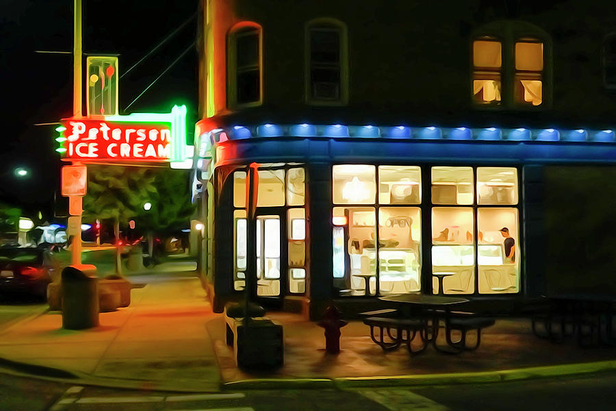 Ice Cream Digital Art - Closing Time at Petersens by Todd Bannor