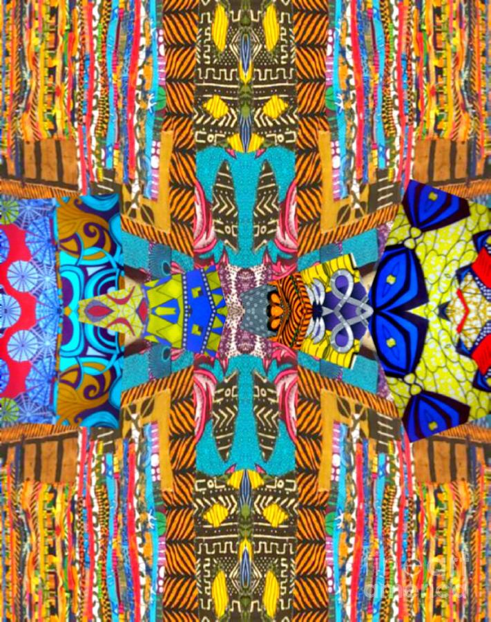 My West African Cloth Mixed Media by Fania Simon