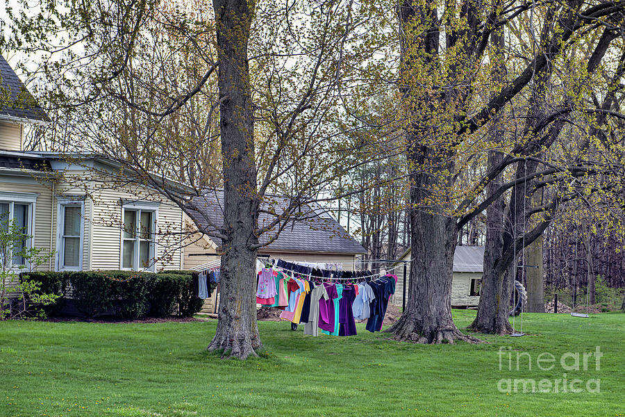 Clothes Dry on the Line Photograph by David Arment