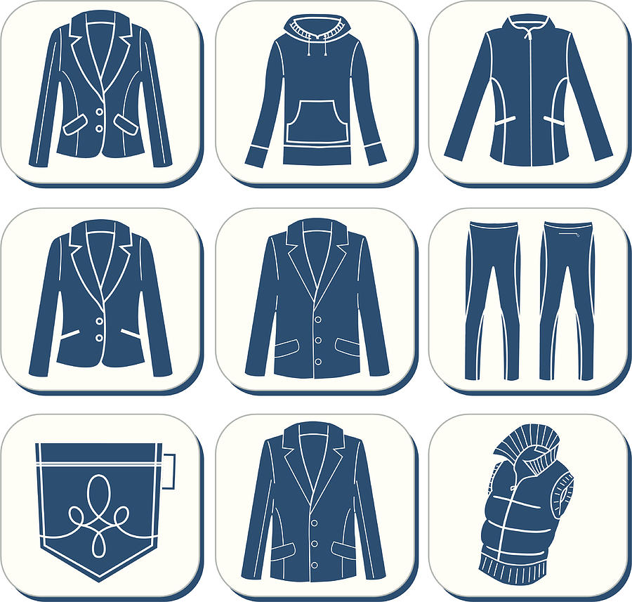 clothes icons II Drawing by Alaskastockpictures