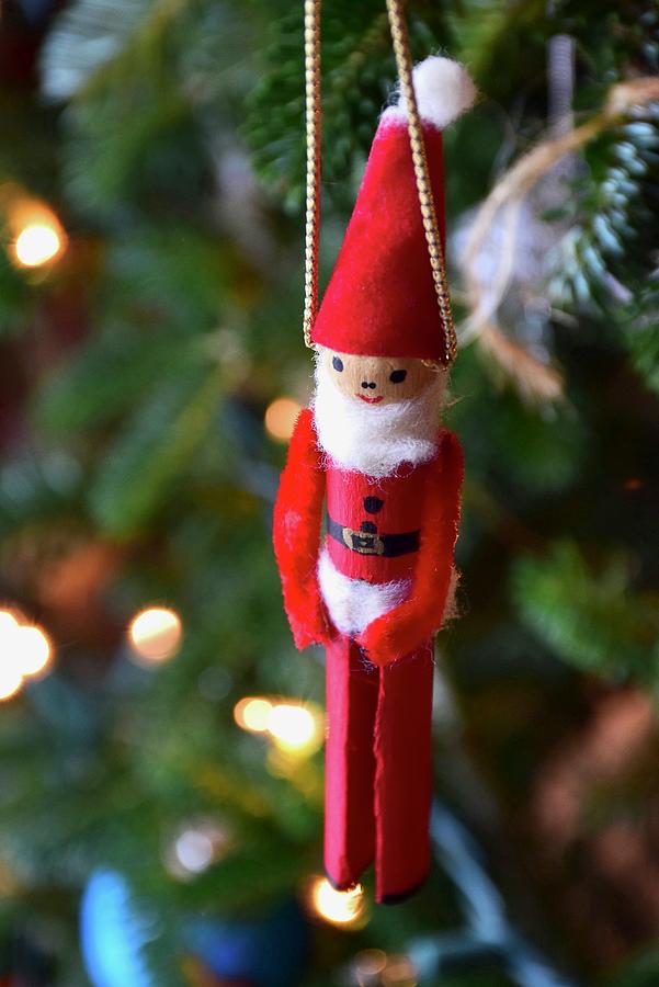 Clothespin Santa Photograph by Lynn Hunt