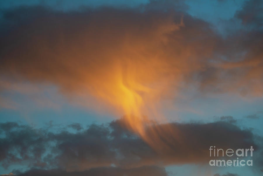 Cloud at Sunset Photograph by David Arment