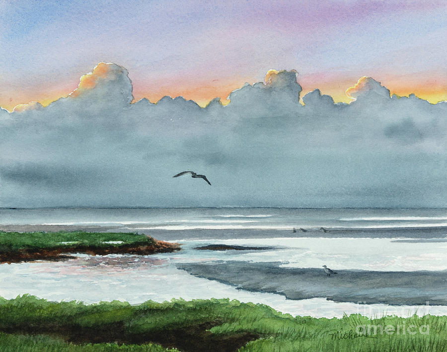Cloud Bank Painting by Michelle Constantine
