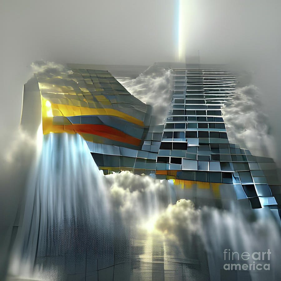 Cloud City Digital Art by Tina Uihlein