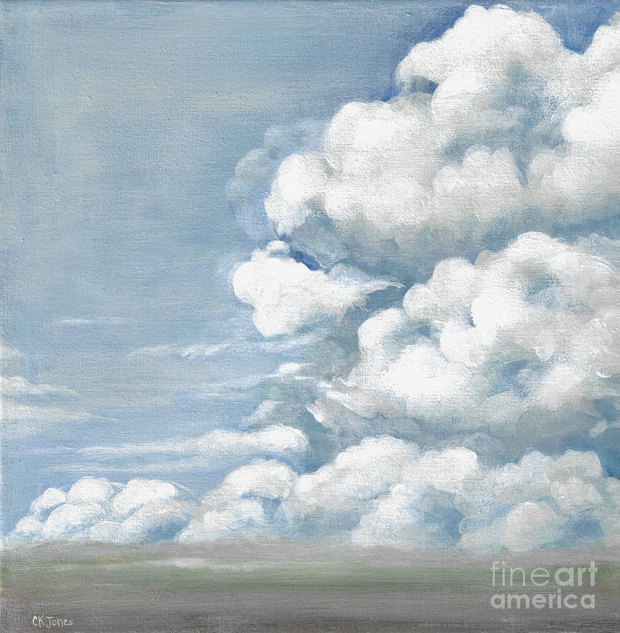 Cloud Cover Painting By Christine K Jones