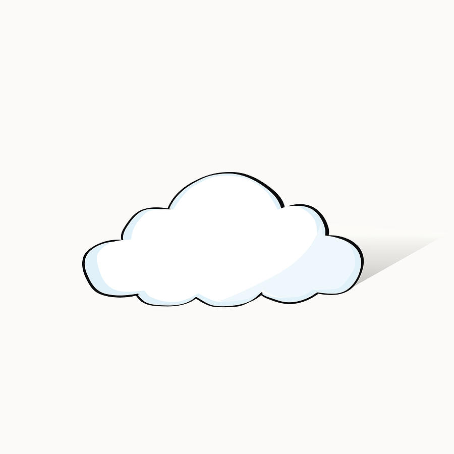 Cloud Doodle Hand Draw Sketch Concept Technology Internet Data Information Drawing by Gmast3r