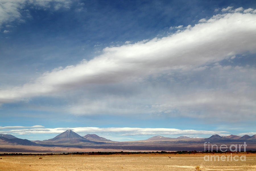 Cloud highway over the Atacama Desert Chile Photograph by James Brunker