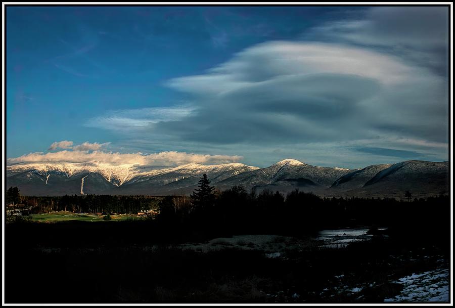 Cloud Lens Over the Presidential Range Photograph by Wayne King