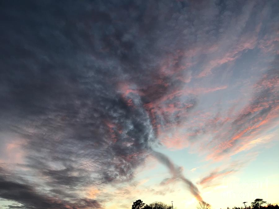 Cloud-Like Eagle Sunset Photograph by Catherine Wilson