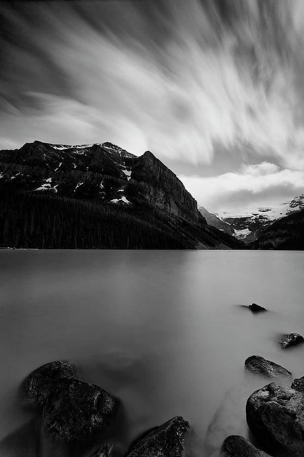 Cloud Movement Over Lake Louise Photograph by Jon Glaser