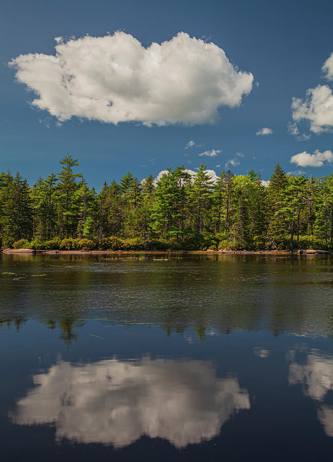 Cloud Reflection at Long Lake Photograph by Irwin Barrett