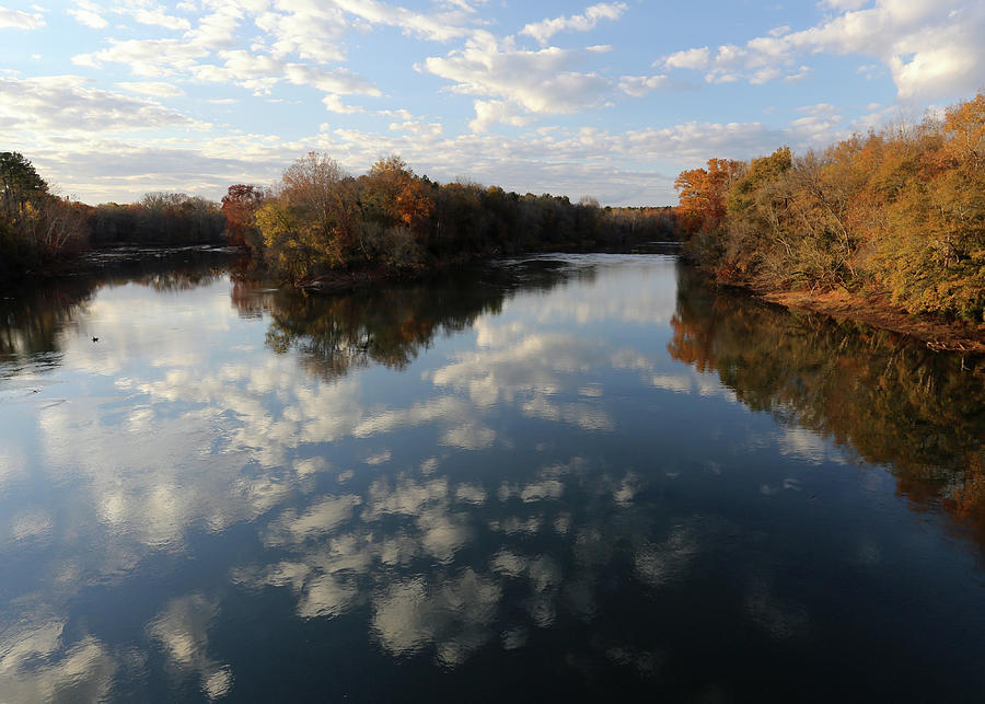 Cloud Reflections on the Broad River Photograph by Ronnie Corn - Pixels