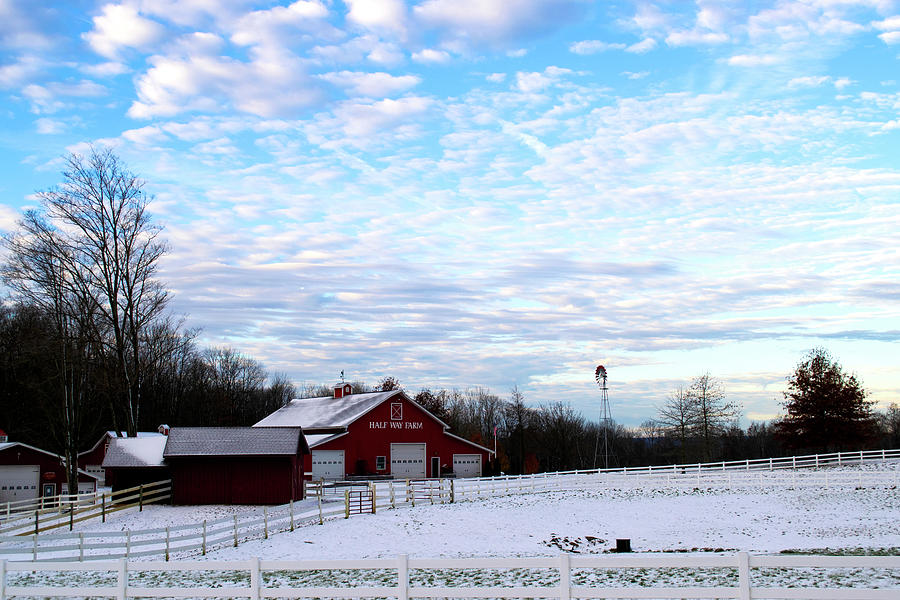 Cloud Show at Half Way Farm Photograph by Carl Brand - Fine Art America