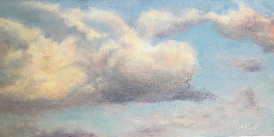 Cloud study Painting by Margaret Elliott