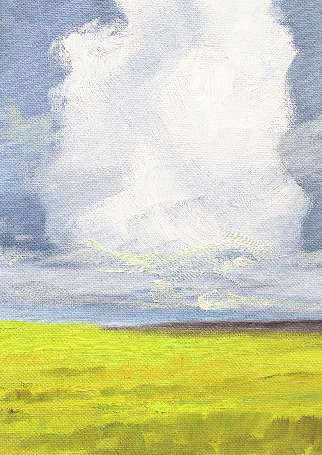 Cloud Tower Painting by Nancy Merkle