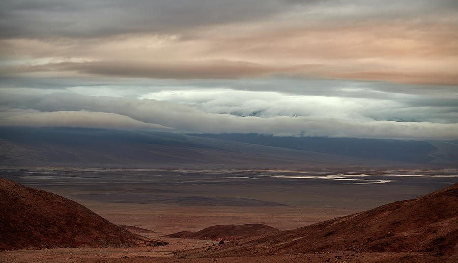 Clouded Sky Over Death Valley Photograph by Jon Glaser