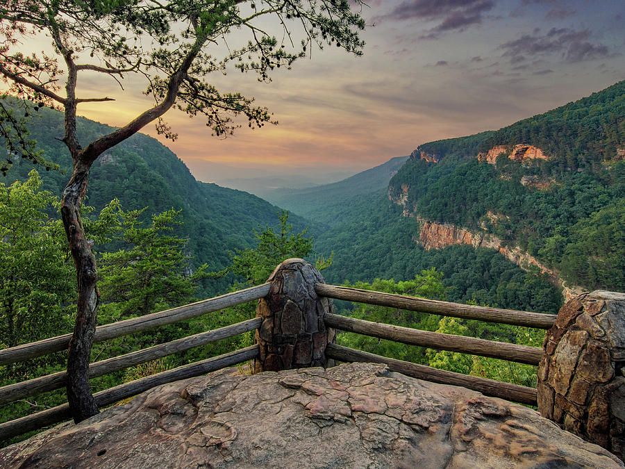Cloudland Canyon Sunset  Photograph by Isoneedphoto By Andrew Keller