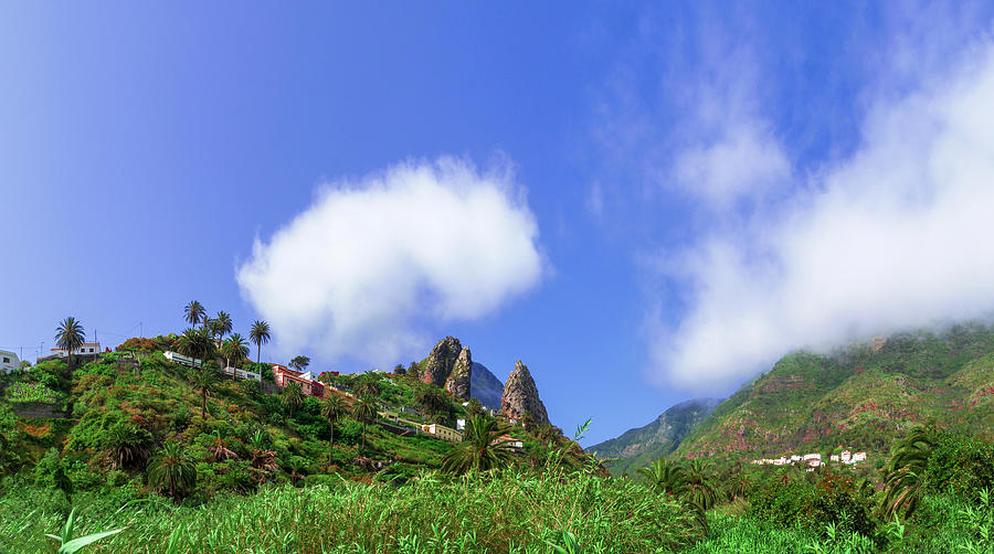 Clouds above a village in La Gomera Photograph by Sun Travels