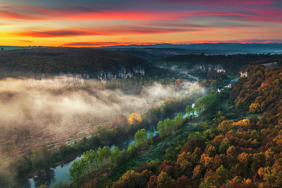 Clouds Above the River Photograph by Evgeni Dinev