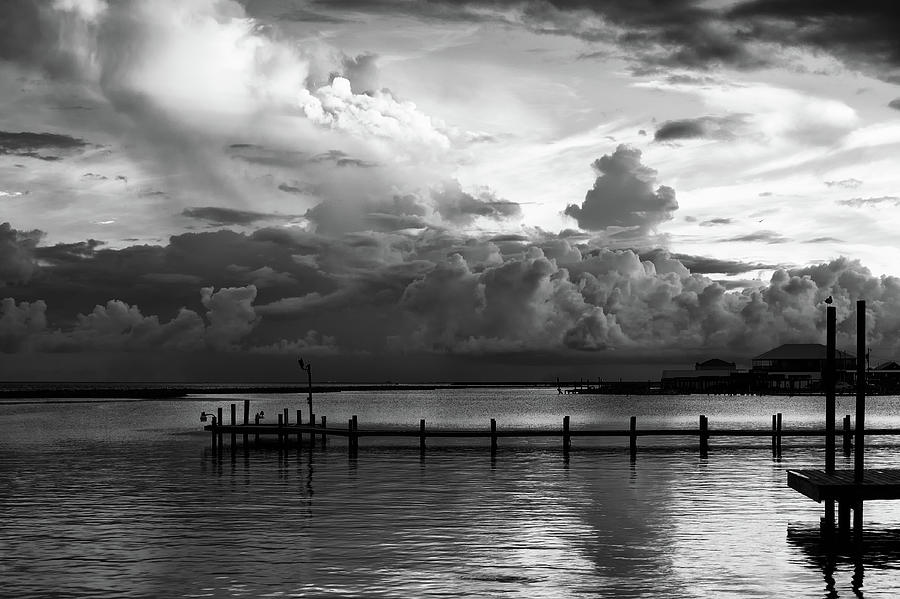Clouds and light in black and white Photograph by Doug Wittrock