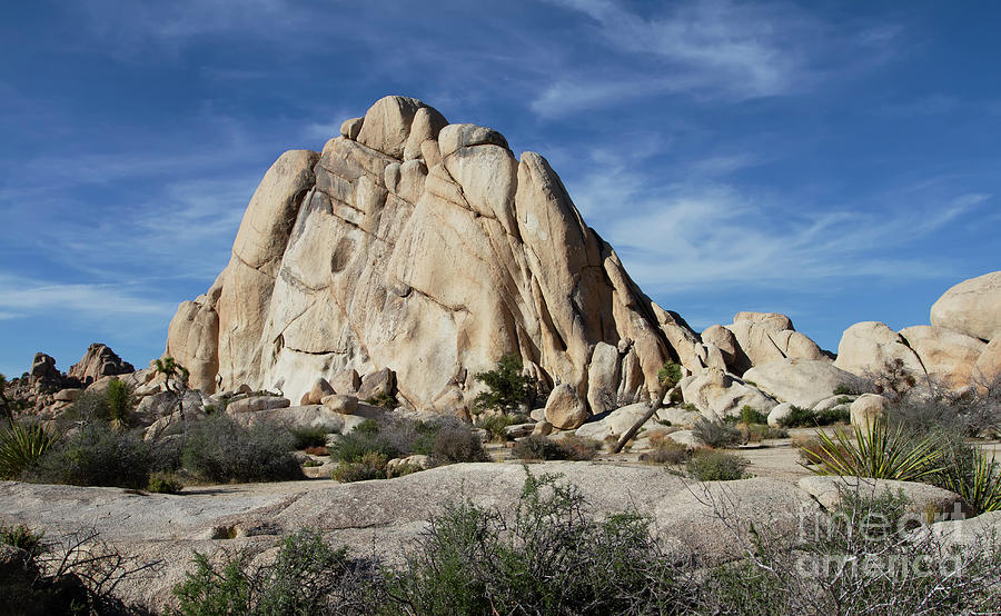 Clouds and rocks at Joshua tree Photograph by Ruth Jolly